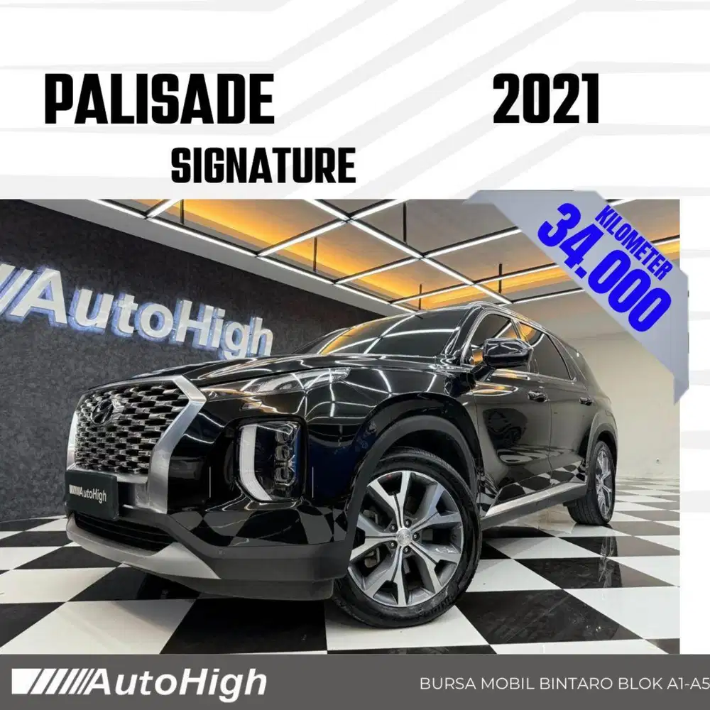 DP10% [Km34.000] Palisade Signature 2021 Black Reg 2022 #AUTOHIGH