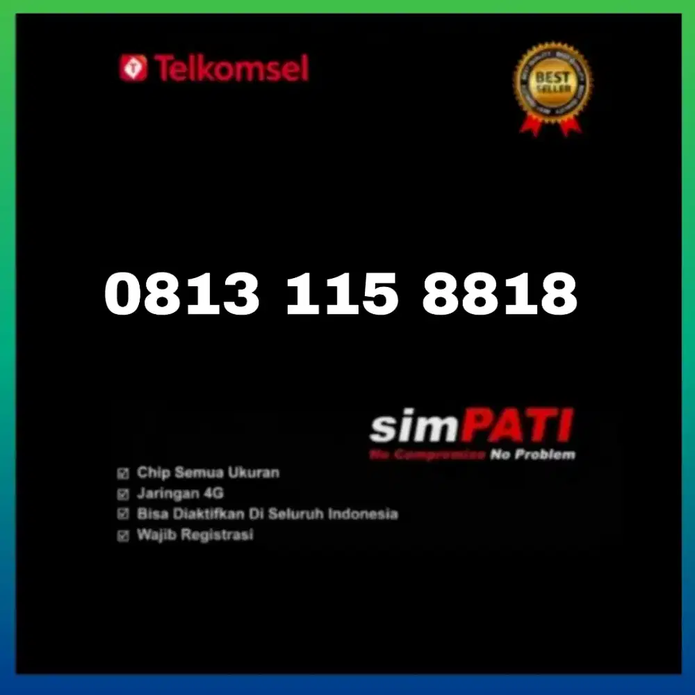 Suling nomor cantik simpati Telkomsel 11 digit