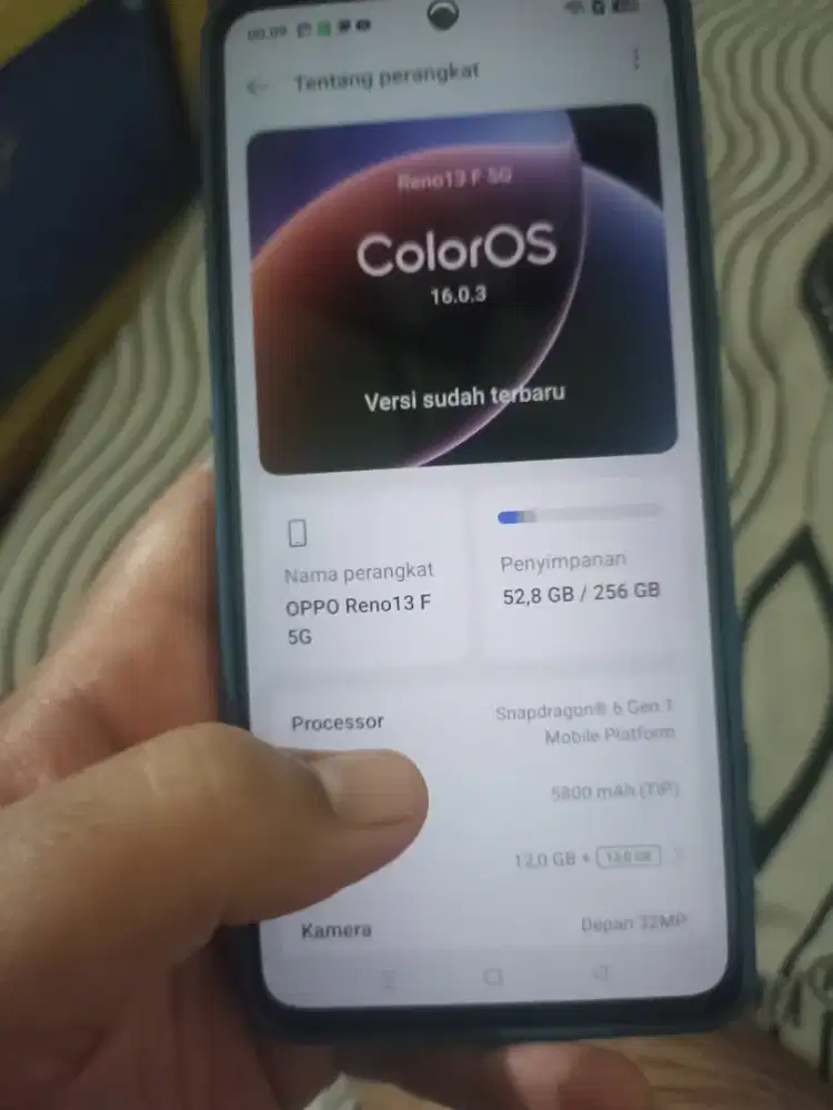 Oppo Reno 13F 5G 12/256 (pemakaian cewek)