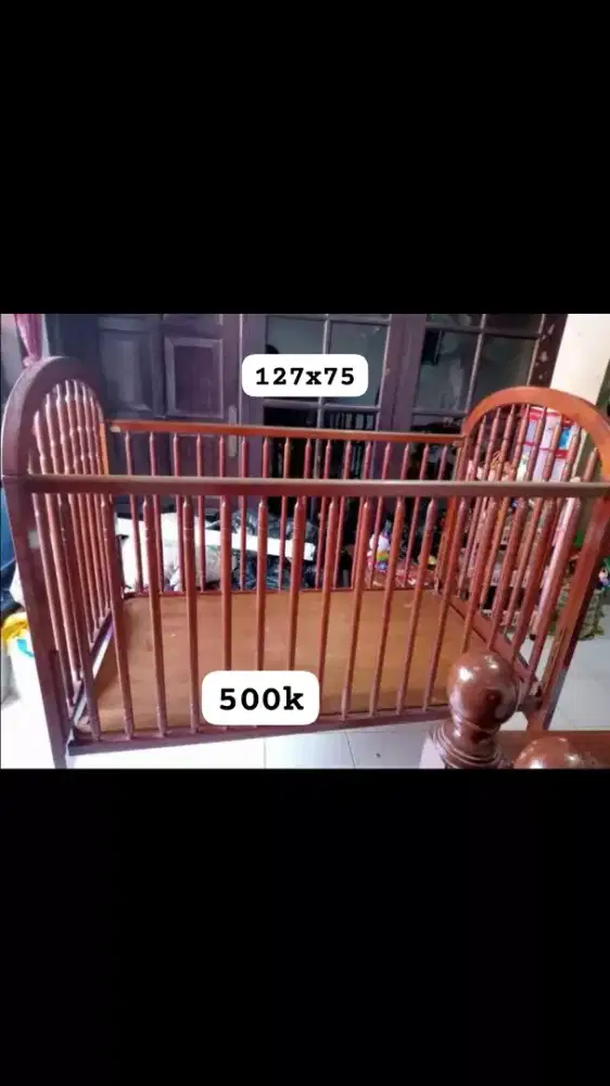 Ranjang Bayi Kayu Jati Asli