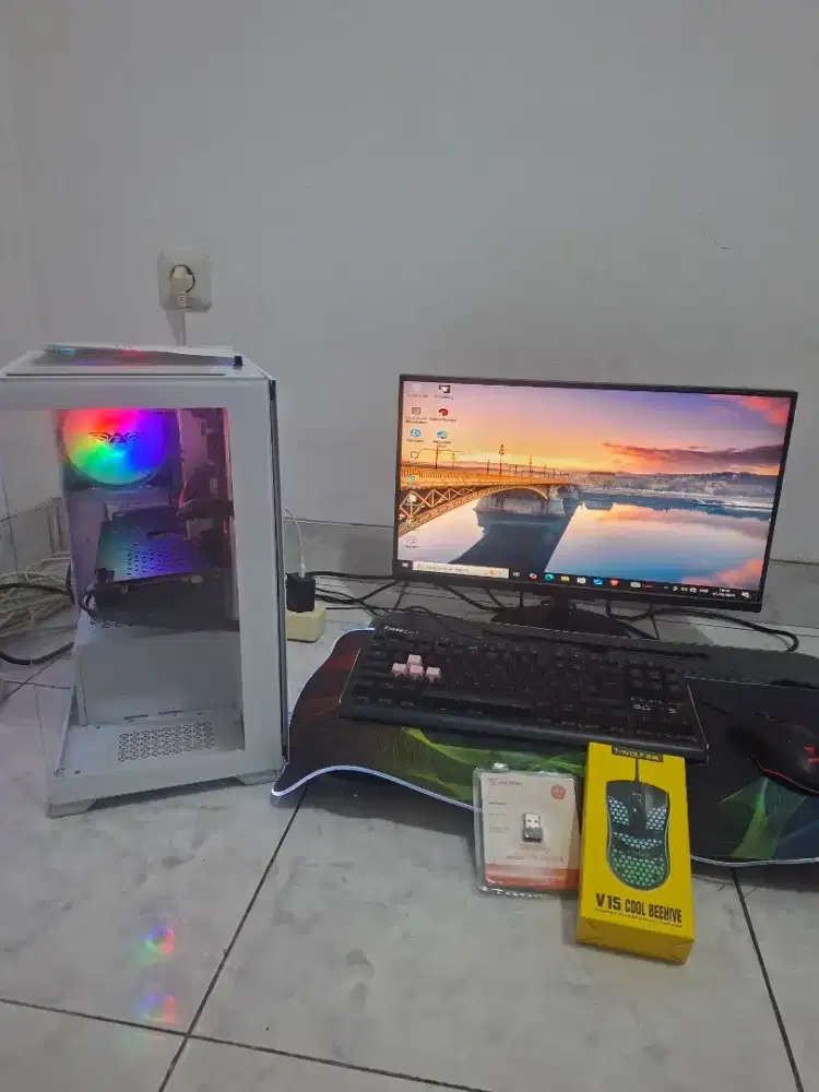 Pc Murah Pc Fullset Pc Gaming editing core i5 gen 6 rx 570 no rx 6600