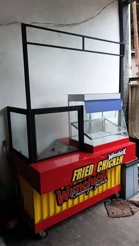 Dijual Murah Booth Besi Holo Untuk Ayam Crispy dan Lainnya