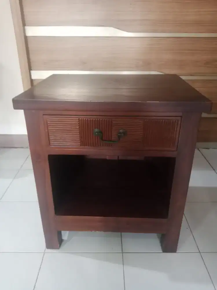 Meja Jati Kecil 1 Laci / Nakas