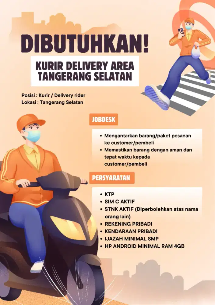 LOWONGAN KURIR TANGERANG SELATAN