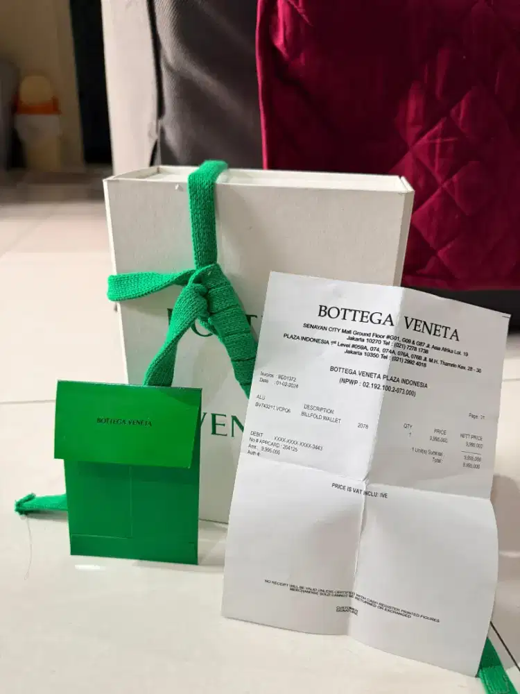 Dompet Bottega Veneta ori Italy, berkualitas, baru