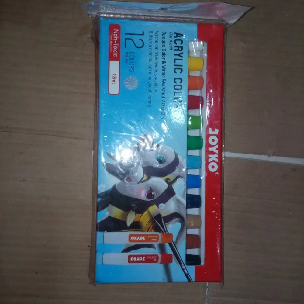 Acrylic Color Cat Akrilik Joyko 12ML 12 Warna Colors