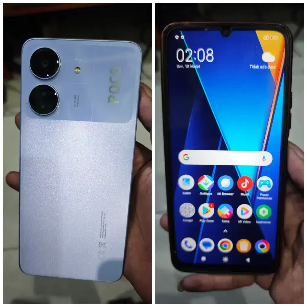 POCO C65 NFC 8+4/256gb mulus gres blm pernah service