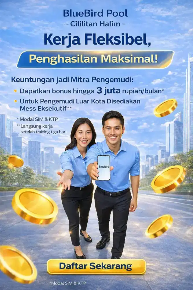 Lowongan Driver Bluebird Pool Cililitan