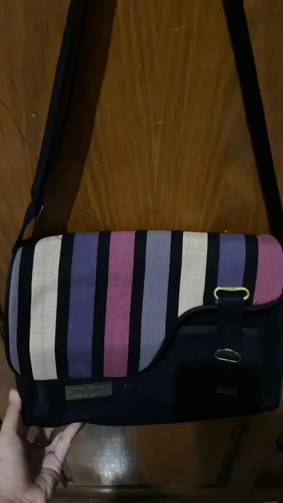 Makara Striped Shoulder Bag