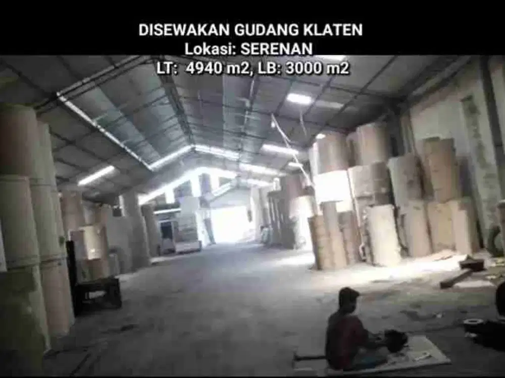 DISEWAKAN GUDANG KLATEN, LOKASI SERENAN
