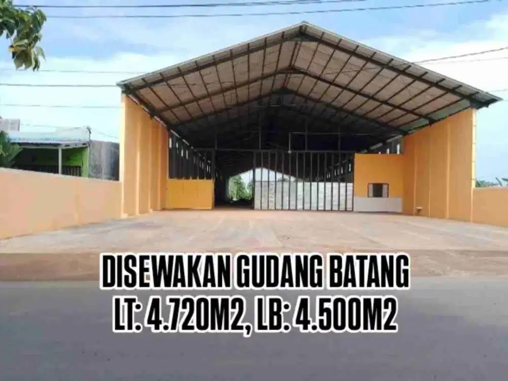 DISEWAKAN GUDANG BATANG, JATENG, GUDANG BARU