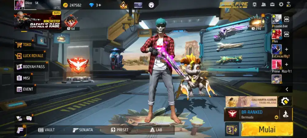 READY STOCK JB GAME AKUN FREE FIRE TERJAMIN TERPERCAYA DAN AMANAH