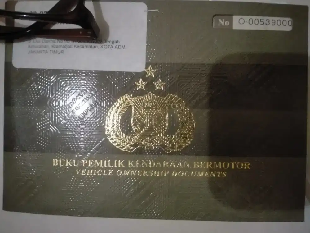 Jual BPKB dan STNK nya