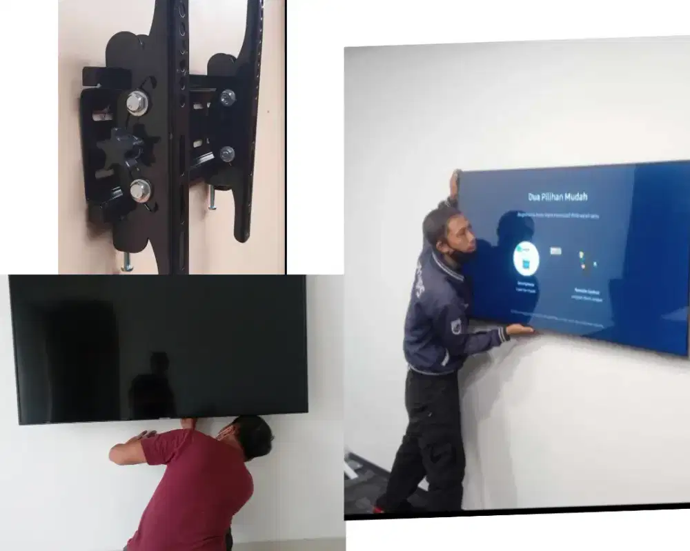 Braket +pasang atau jasa pasang terima rapih breket bracket led tv