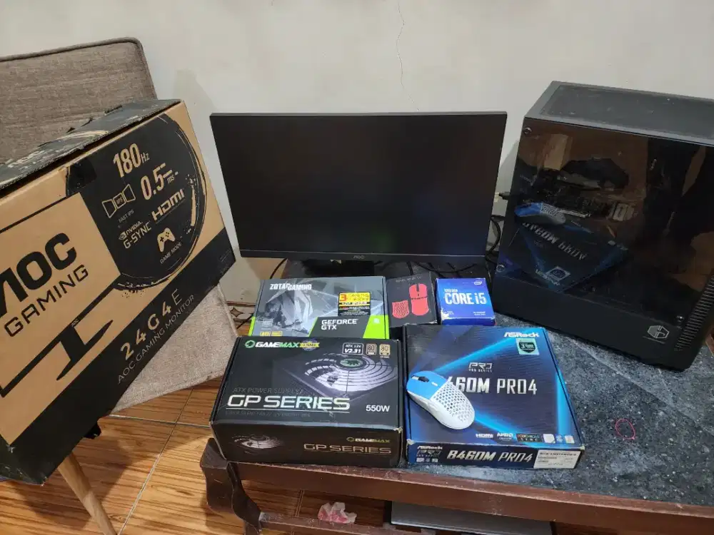 PC Gaming Set I5 Gen 10 Ram 16GB GTX 1650 Super 4GB