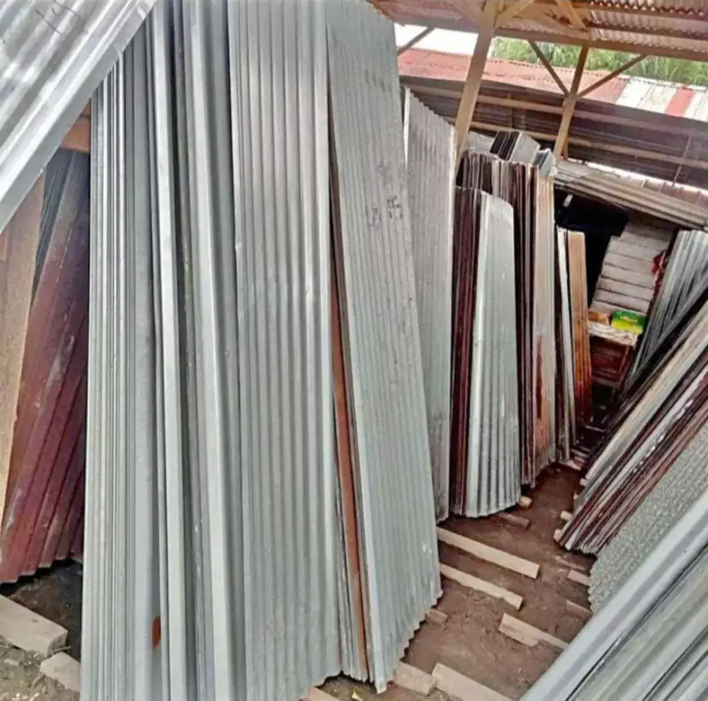 Seng gelombang bekas 80x210