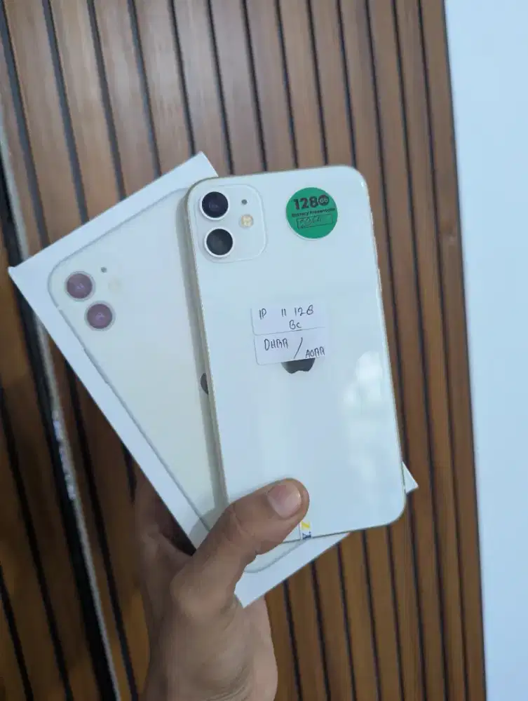 iPhone 11 white (128Gb) Bh 100% fullset original super like new