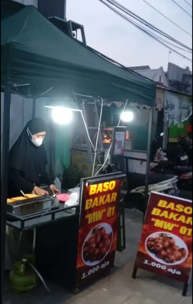 Set perlengkapan jualan baso bakar
