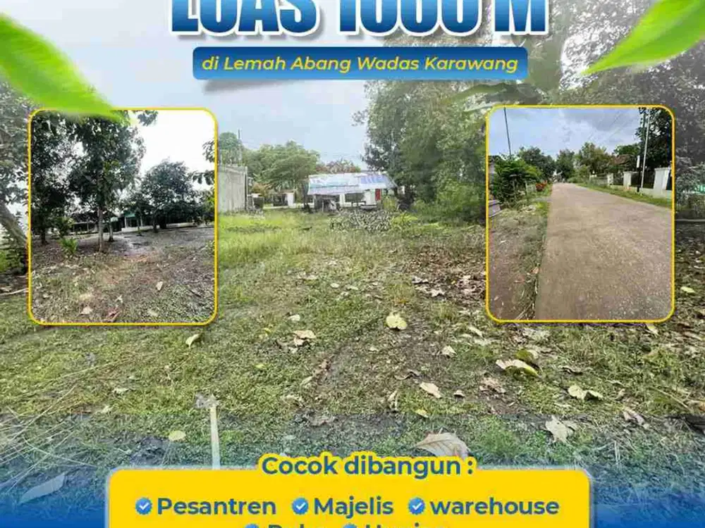 DIJUAL TANAH DARAT 1000 M SHM READY