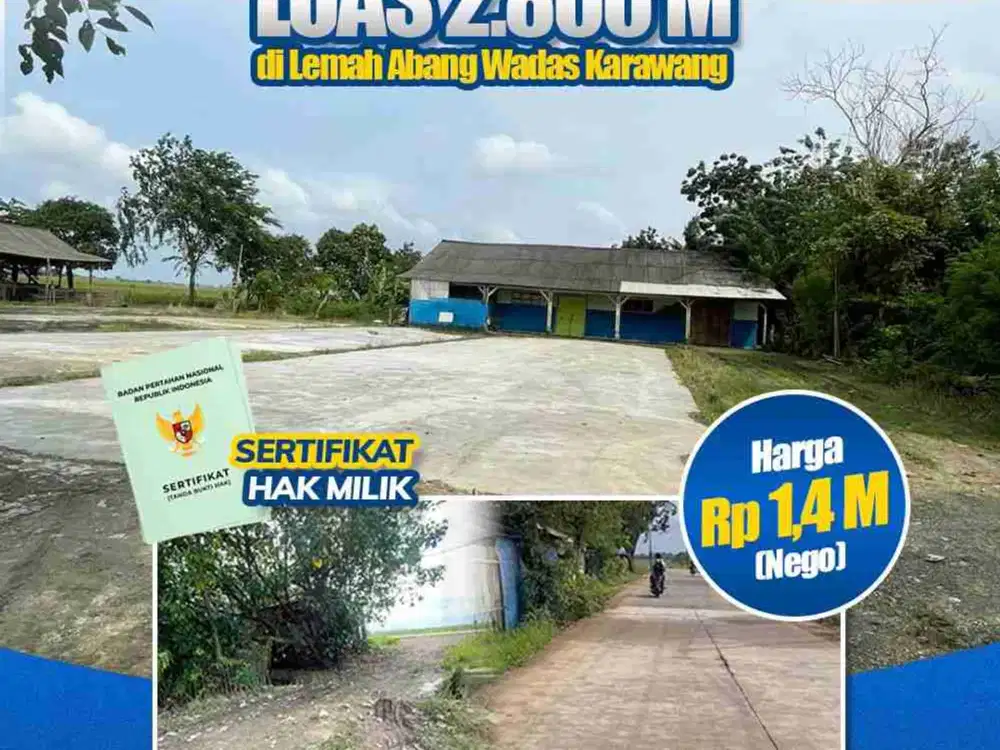 Penggilingan Padi Dijual Di Karawang Luas 2800 m