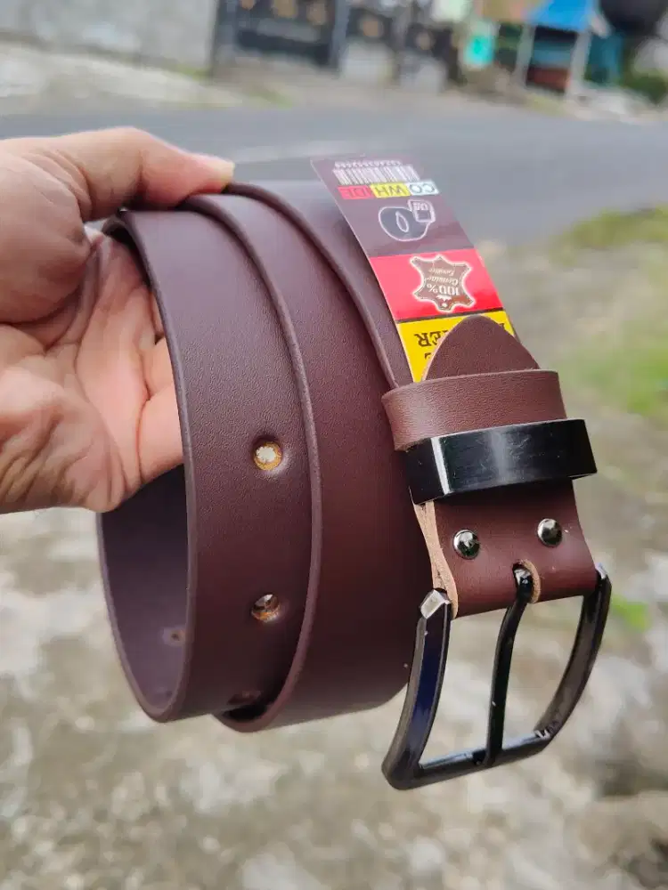 SABUK FULL KULIT SAPI ASLI