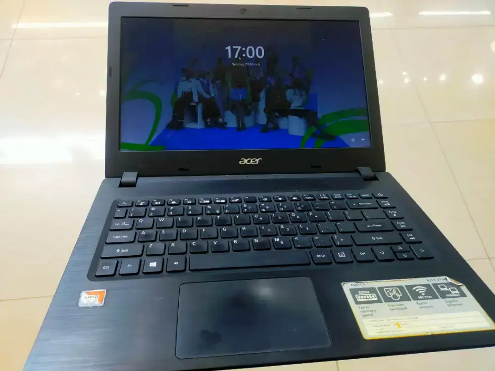 Dijual laptop Acer Aspire A314 AMD A4 Ram 8GB DDR4 SSD 128GB M2 Win11