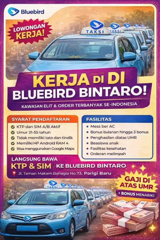 lowongan kerja supir / driver