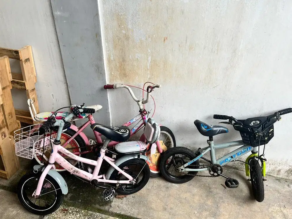 Dijual sepaket sepeda anak second