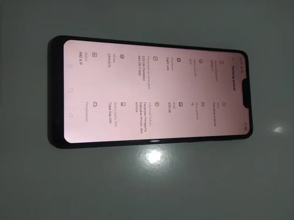 OPPO F7 4/64 siap pakai