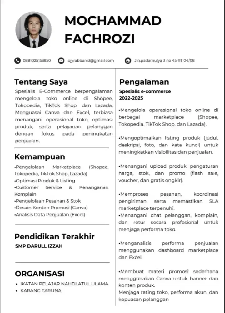 Cari pekerjaan yang sesuai bidang