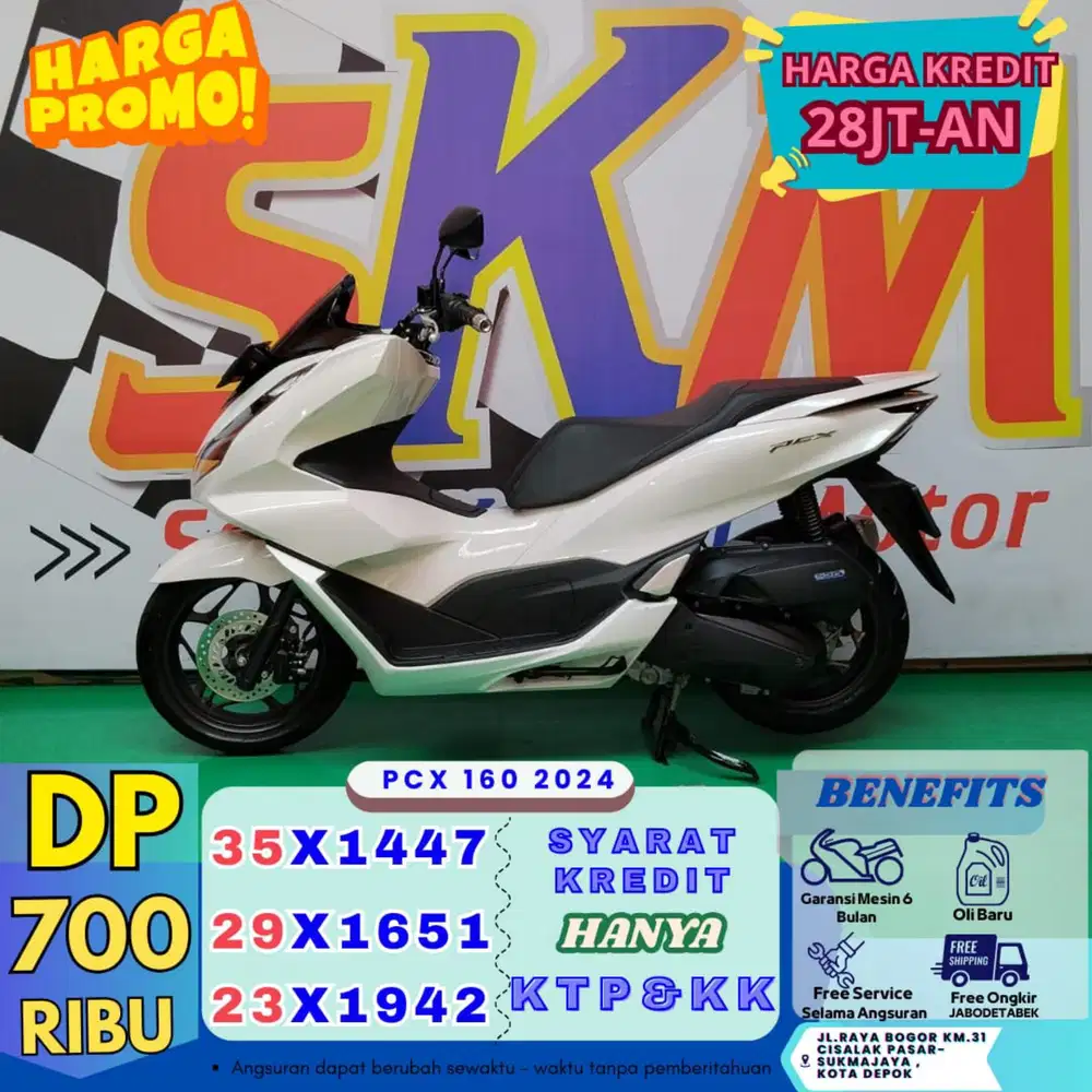 (bayar 700 bisa bawa plng MTR premium) PCX 160 abs 2024 cash credt