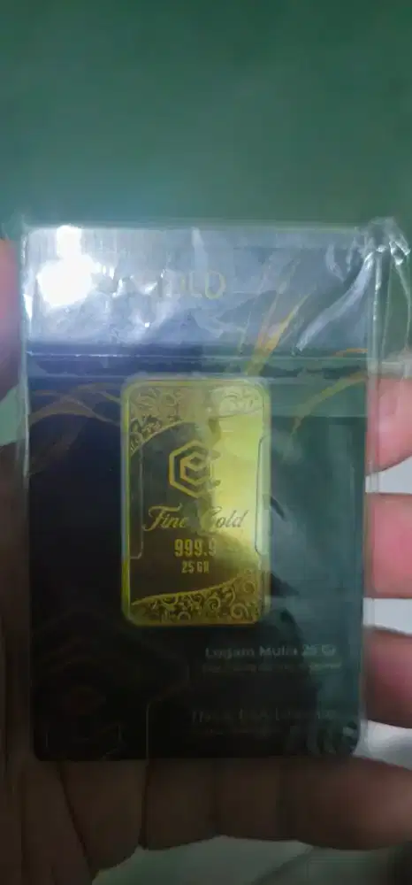 25 gr EOA GOLD BLACK SERIES Antam, Logam mulia