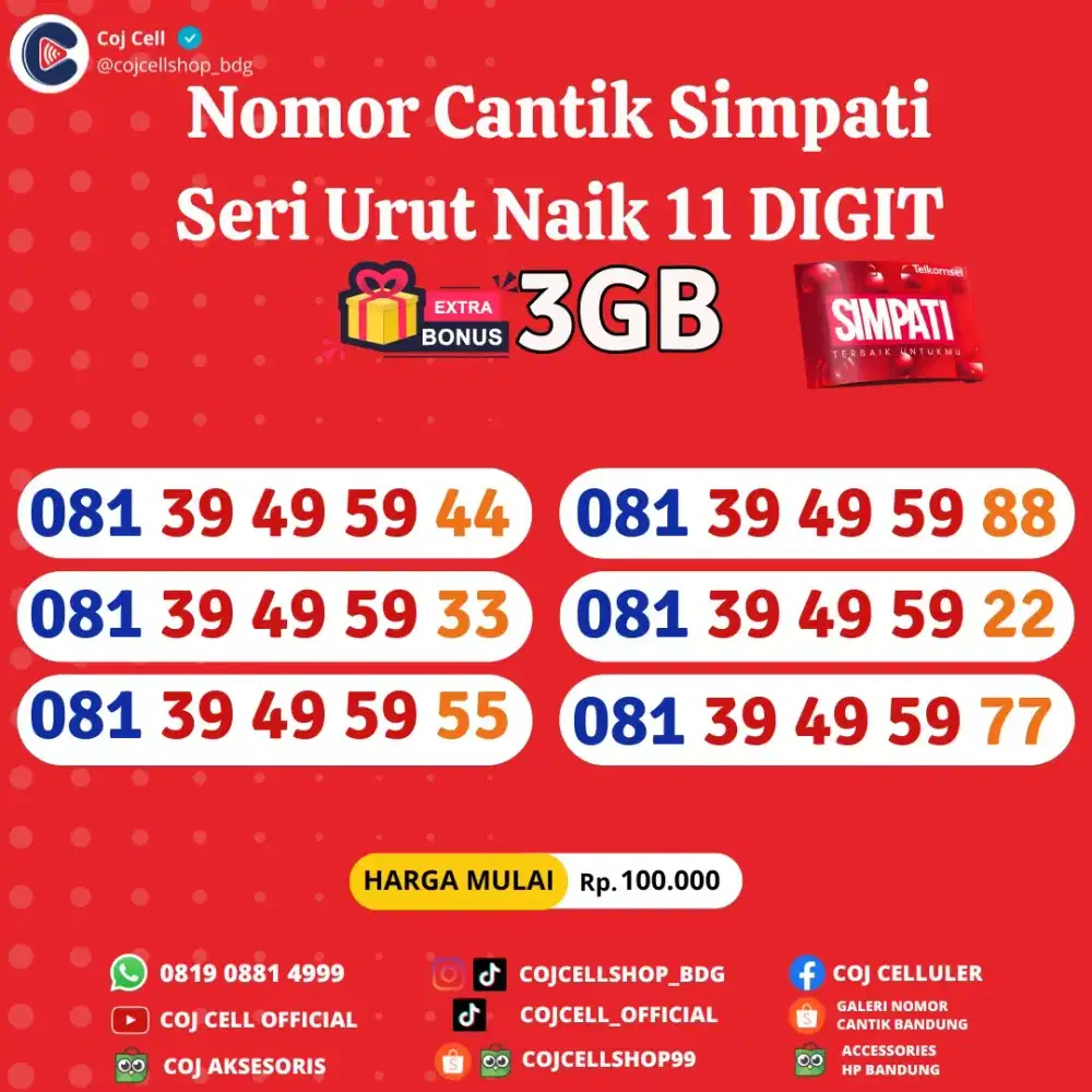 Nomor cantik simpati