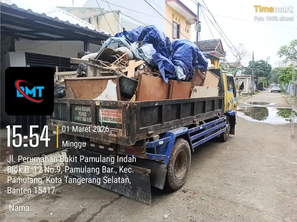 Jasa buang puing dan tanah