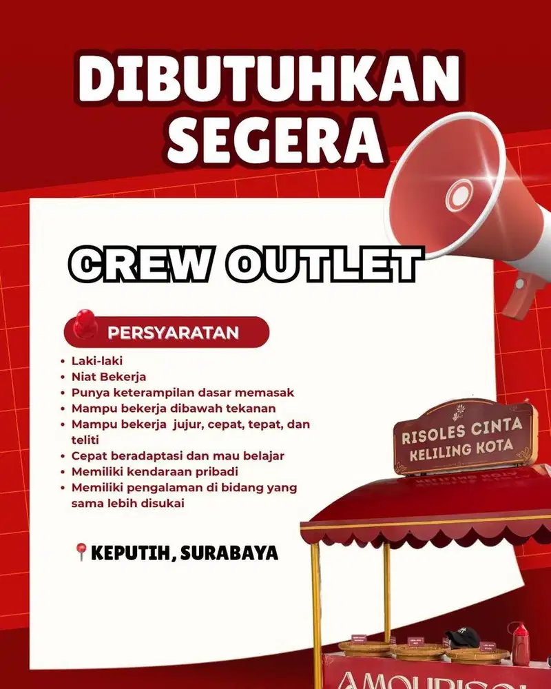 Dibutuhkan Segera Riders Booth F&B