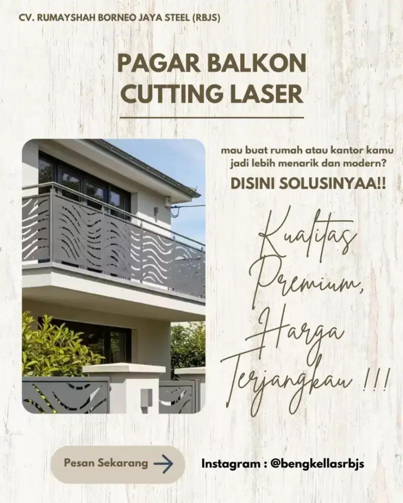PAGAR BALKON CUTTING LASER