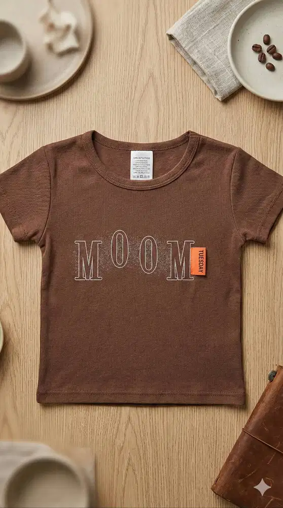 [GIVEAWAY RAMADHAN] Kaos Anak Earth Tone Cokelat - Stylish & Nyaman