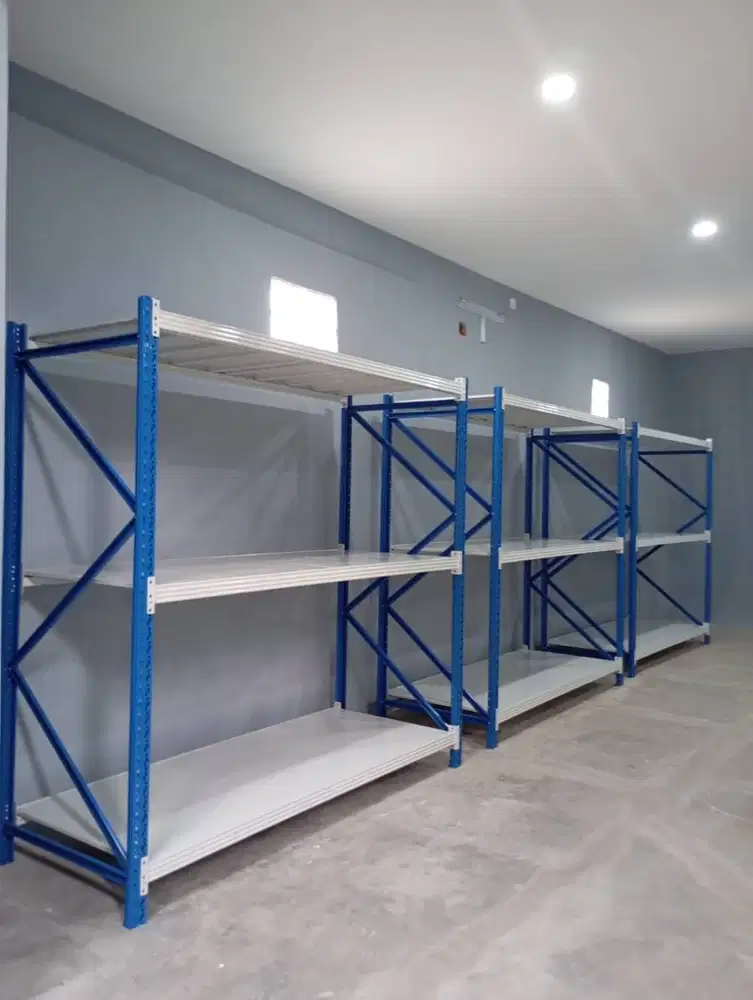 Rak Gudang Besi Lebar 80cm Kapasitas 80 Kg Perlevel