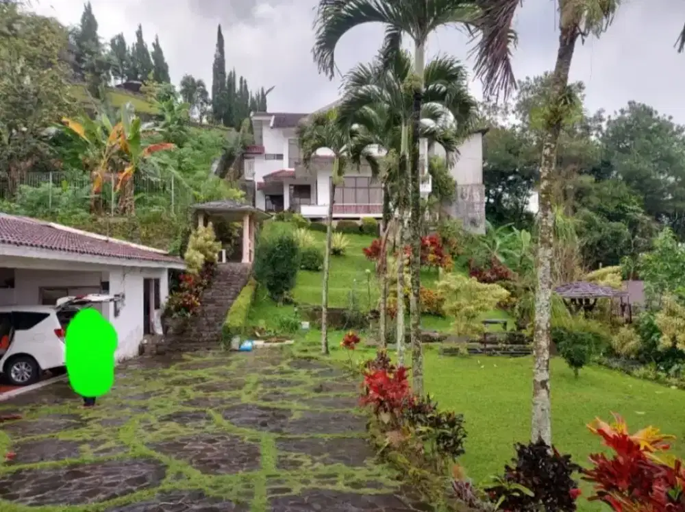 Villa tenang di tretes dataran tinggi