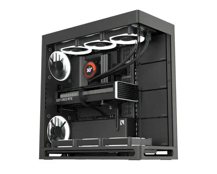 HAVN HS 420 Base Edition | Mid Tower PC Case - Hitam Black baru stok l