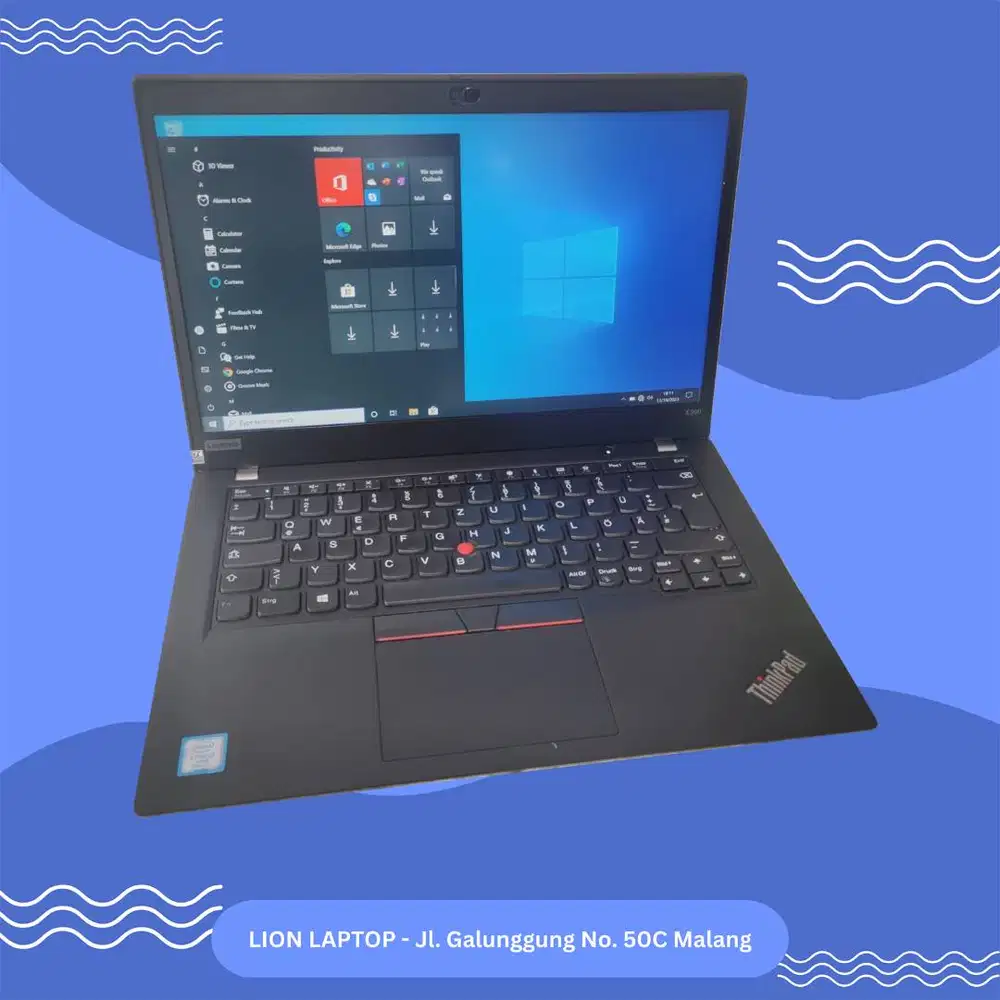 RAM 16GB SSD 256GB Core i5 Gen 8 Slim Lenovo Thinkpad X390 [02|03]