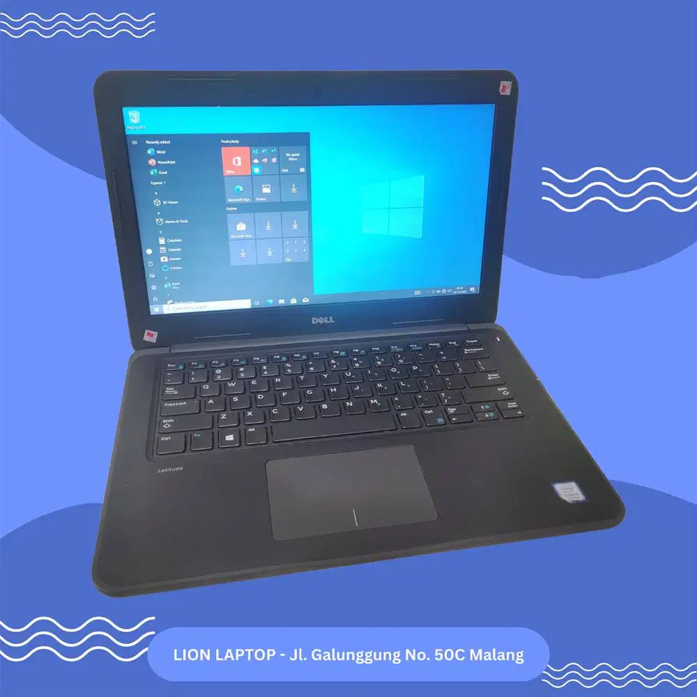 Core i5 Gen 7 Murah Mulus RAM 8GB SSD 256GB Dell Latitude 3380 [02|03]