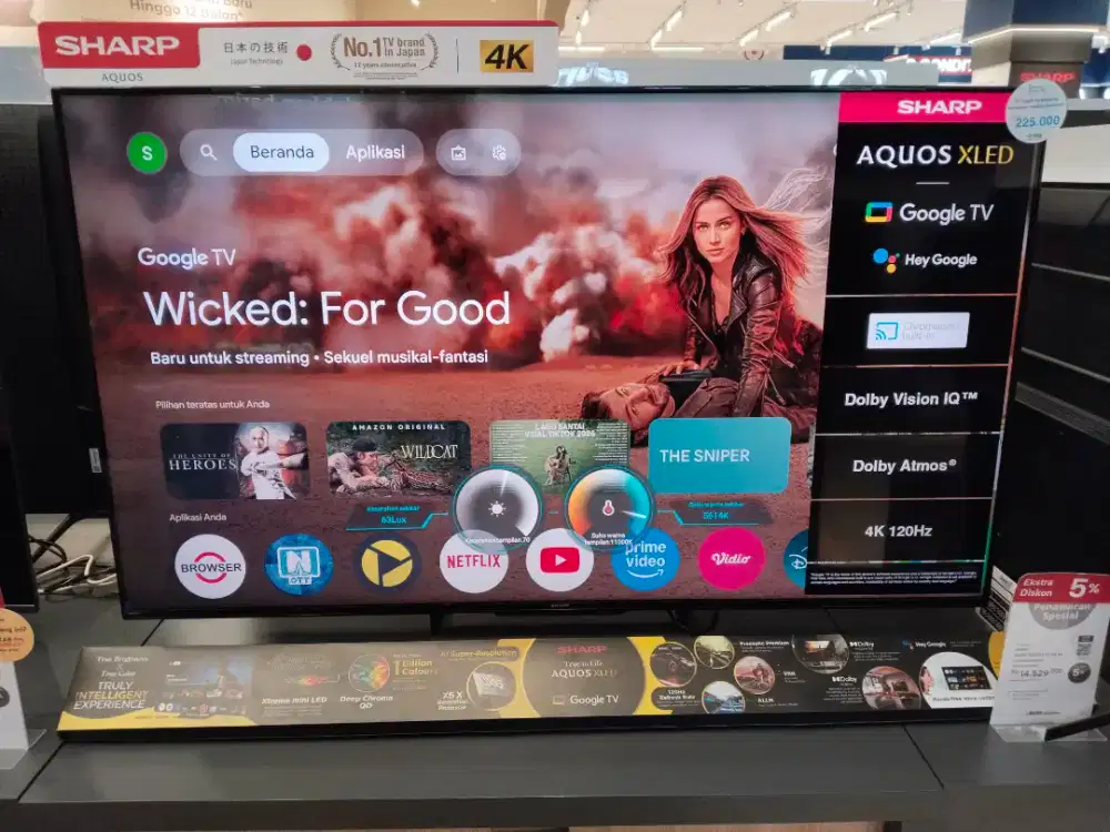 SHARP XLED GOOGLE TV 4K 65