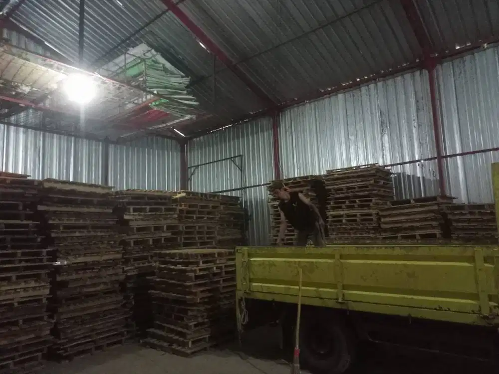 Alas kayu palet 110x100 cm