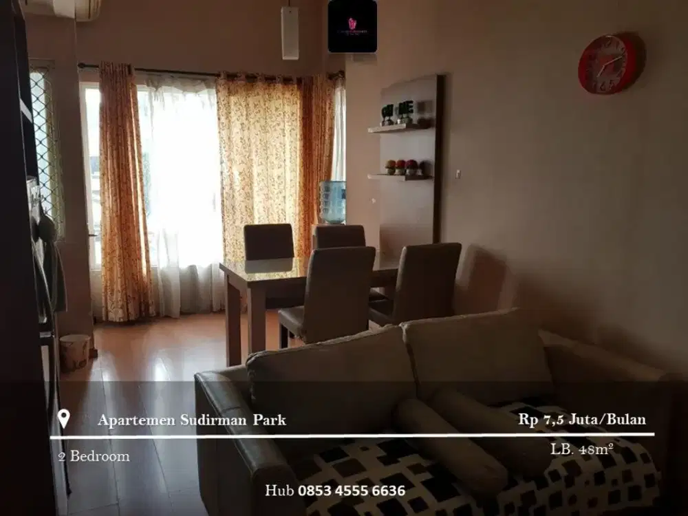 Disewakan Apartement Sudirman park Low Floor 2BR Full Furnished