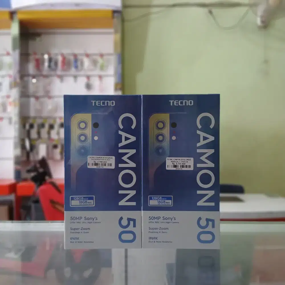 TECNO Camon 50 Kamera Sony LYTIA|Baterai 6500mAh|IP69K Tahan Air