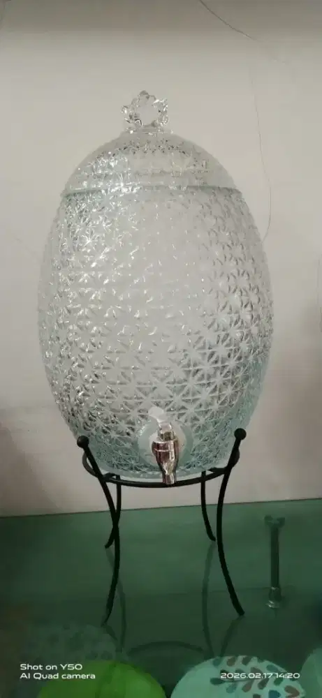 Dispenser kaca beling bentuk nanas