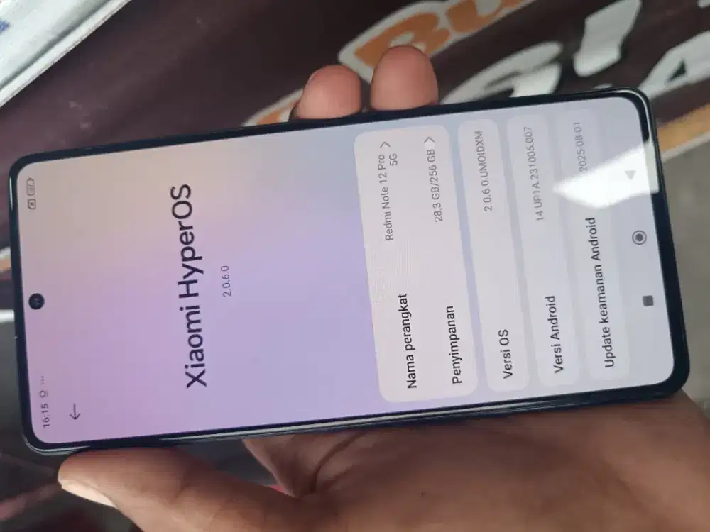 Redmi note 12 pro 5g ram 8 /256