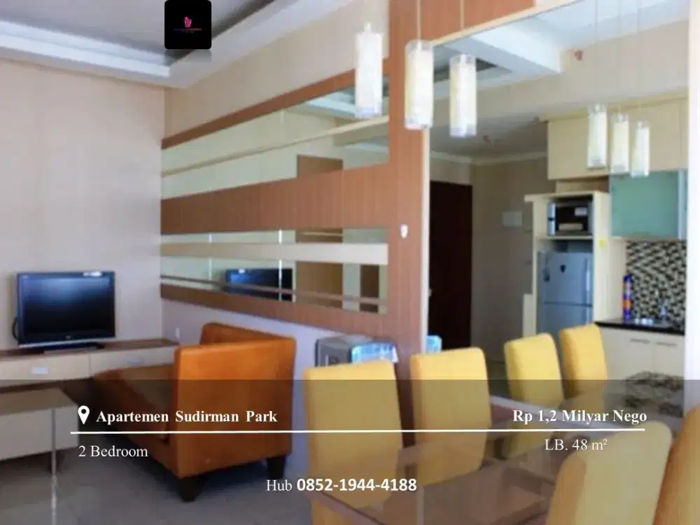 Dijual Apartement Sudirman Park 2BR High Floor Fully Furnished
