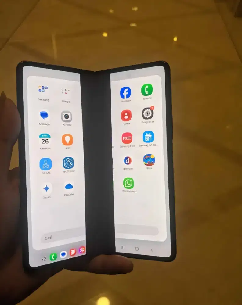 Samsung galaxy z fold 3 12/256 GB garis lcd dalam tompel